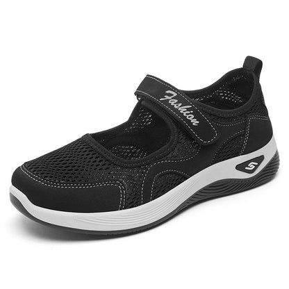 Elara - Women's Orthopedic Walking Shoes, Adjustable Strap Comfort Sneakers