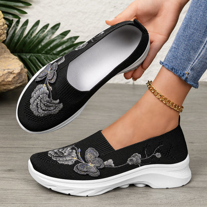 Elara - Women's Comfort Walking Shoes, Soft Sole Breathable Canvas Flats