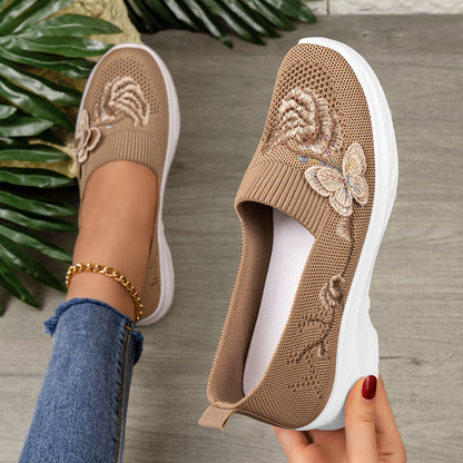 Elara - Women's Comfort Walking Shoes, Soft Sole Breathable Canvas Flats