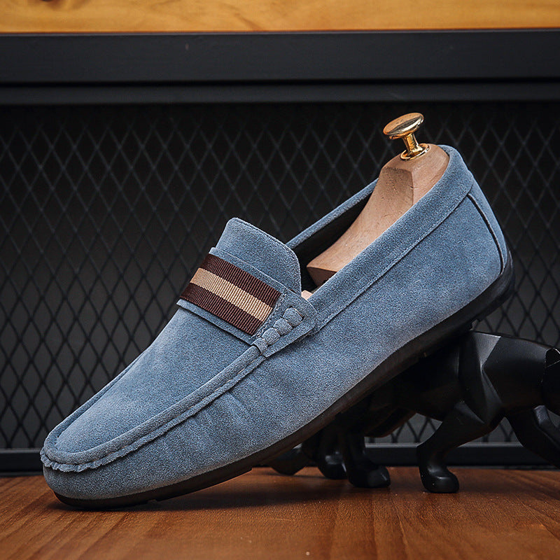 Cyrus - Men's Slip-On Penny Loafers, Round-Toe Comfort Dress Shoes