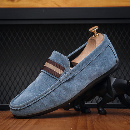 Cyrus - Men's Slip-On Penny Loafers, Round-Toe Comfort Dress Shoes