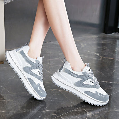 Ines - Women's Platform Dad Sneakers, Nurse Leg-Lengthening Shoes