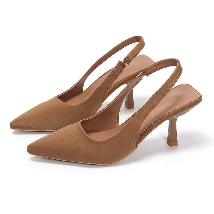 Skye - Women's Pointed-Toe Stiletto Sandals, Backless Fairy Heels