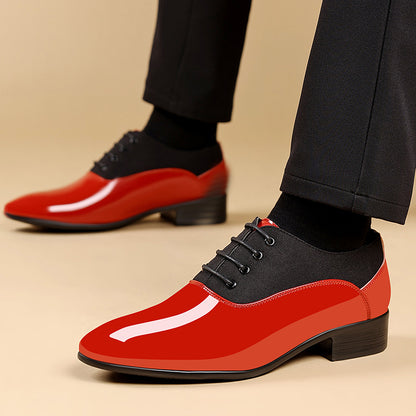 Cole - Men's Glossy Soft Sole Business Sneakers, Low-Top Formal Trend Shoes