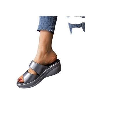Nora - Women's Orthopedic Platform Slide Sandals, Cushioned Comfort Slip-Ons