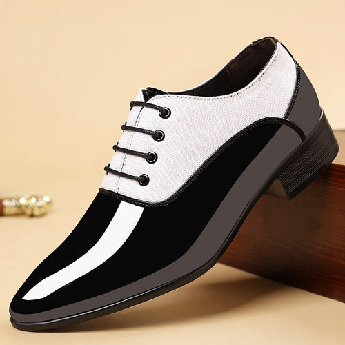 Cole - Men's Glossy Soft Sole Business Sneakers, Low-Top Formal Trend Shoes