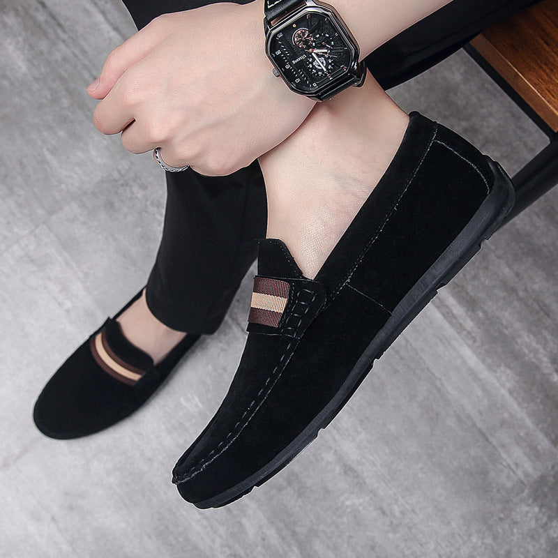 Cyrus - Men's Slip-On Penny Loafers, Round-Toe Comfort Dress Shoes