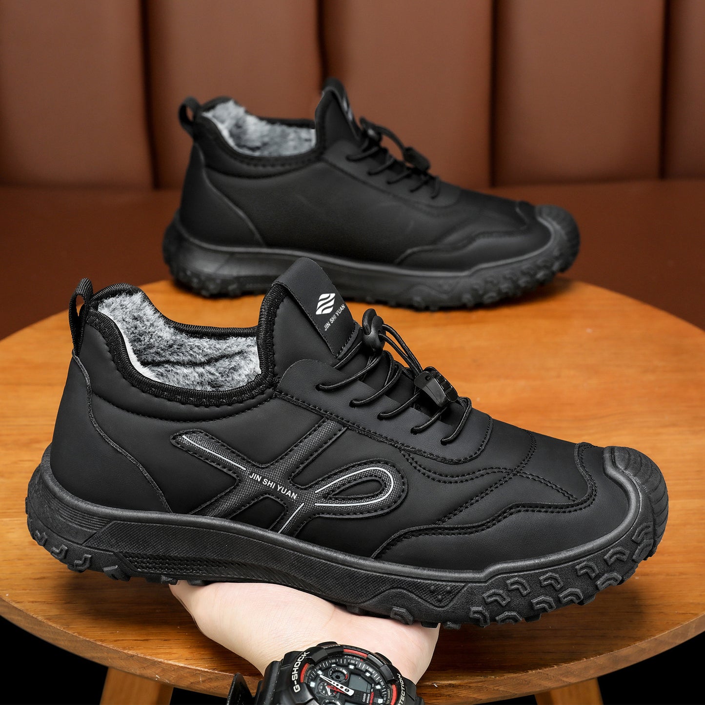 Cade - Men's Orthopedic Fleece-Lined Winter Shoes, Warm Comfort Boots