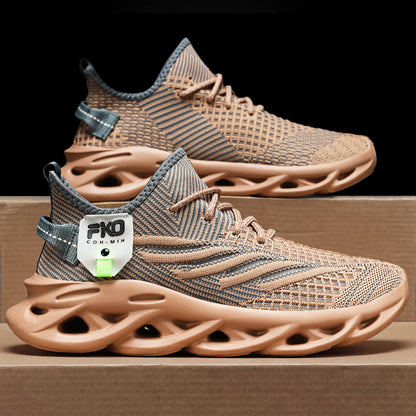 Finn - Unisex Knit Blade-Sole Sneakers, Breathable Sport Fashion Shoes