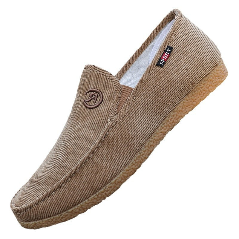 Reid - Men's Classic Canvas Slip-On Shoes, Low-Top Work Sneakers