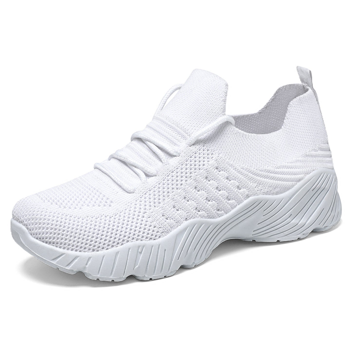 Briar - Women's Breathable Knit Solid Color Sneakers, Lightweight Casual Shoes