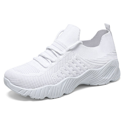 Briar - Women's Breathable Knit Solid Color Sneakers, Lightweight Casual Shoes