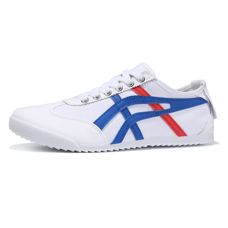 Ezra - Unisex Trendy White Skate Shoes, Soft Sole Lightweight Sneakers