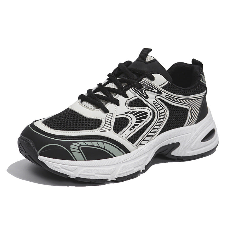 Maeve - Unisex Retro Color-Block Platform Sneakers, Couples Thick Sole Shoes