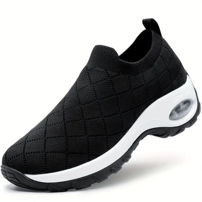 Skye - Women's Orthopedic Knit Slip-On Sneakers, Air Cushion Comfort Shoes