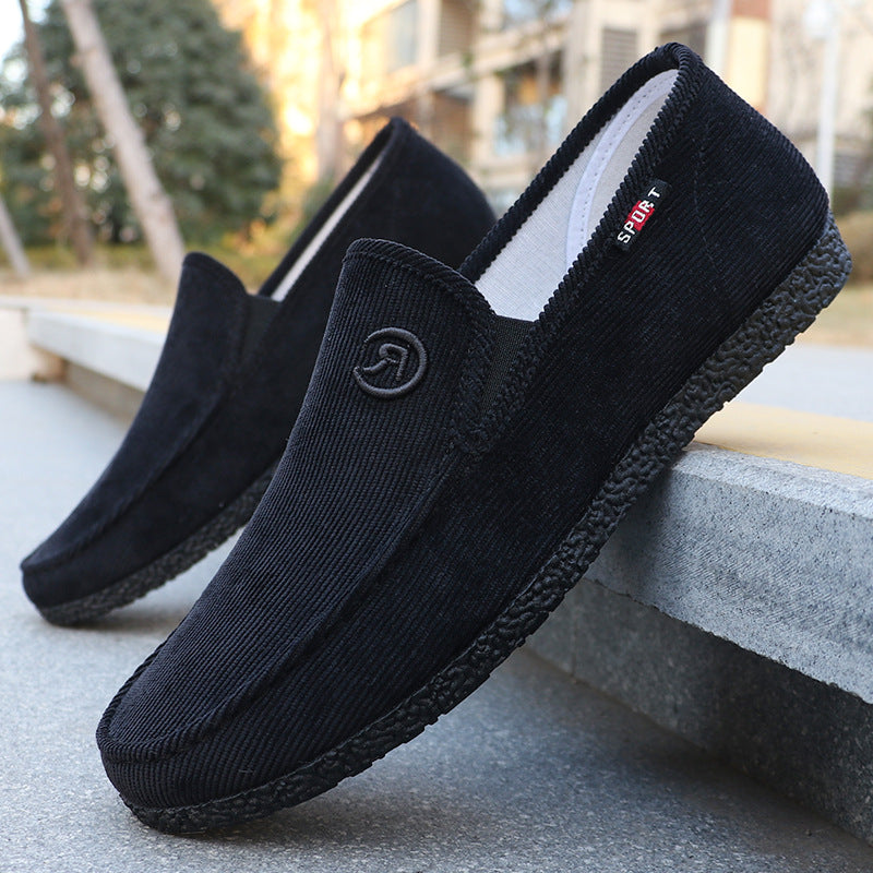 Reid - Men's Classic Canvas Slip-On Shoes, Low-Top Work Sneakers