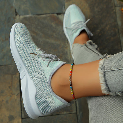 Lyra - Women's Orthopedic Knit Running Shoes, Flat Sole Comfort Sneakers