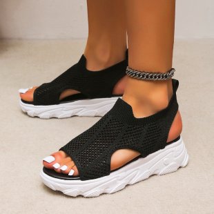 Vera - Women's Orthopedic Knit Slip-On Sandals, Stretch Comfort Shoes