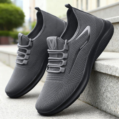 Kai - Men's Breathable Mesh Running Sneakers, Anti-Odor Sport Shoes