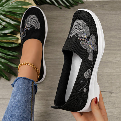 Elara - Women's Comfort Walking Shoes, Soft Sole Breathable Canvas Flats