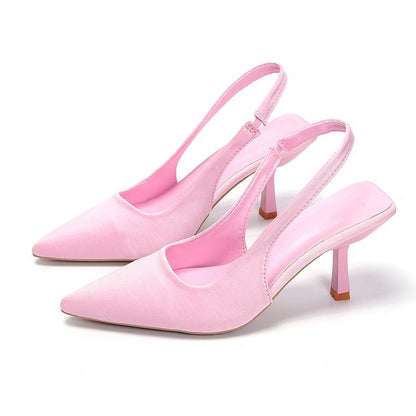 Skye - Women's Pointed-Toe Stiletto Sandals, Backless Fairy Heels