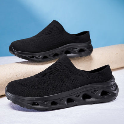 Jude - Unisex Wide-Fit Knit Slip-On Sneakers, Breathable Lazy Comfort Shoes