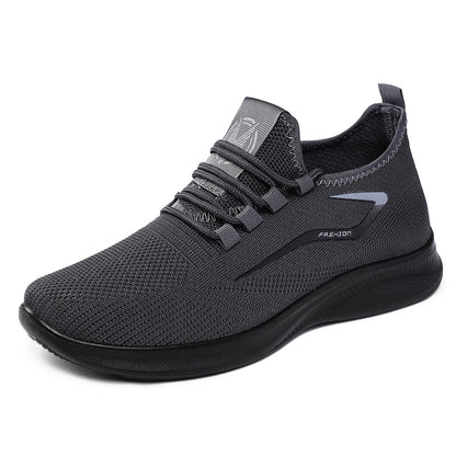 Reid - Men's Soft Sole Knit Mesh Gym Shoes, Breathable Comfort Sneakers