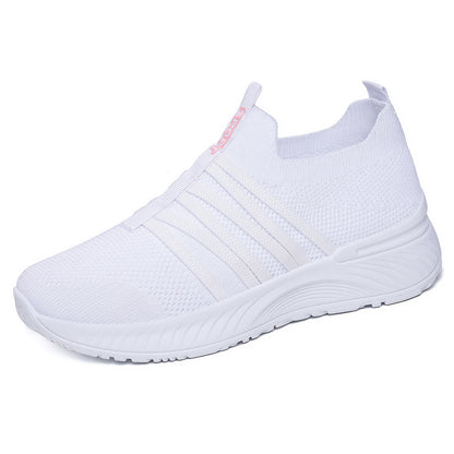 Wren - Women's Knit Slip-On Soft Sole Shoes, Breathable Lazy Comfort Sneakers