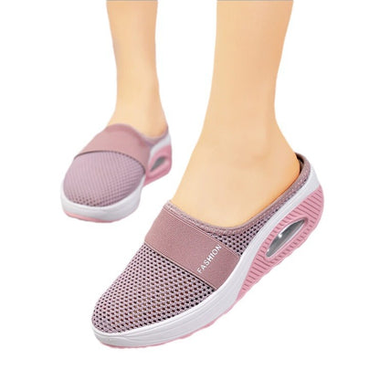Sofia - Women's Orthopedic Backless Slip-On Shoes, Cushioned Comfort Mules