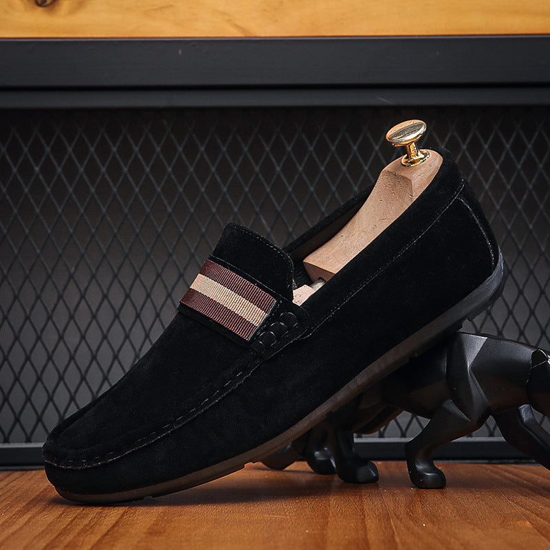 Cyrus - Men's Slip-On Penny Loafers, Round-Toe Comfort Dress Shoes