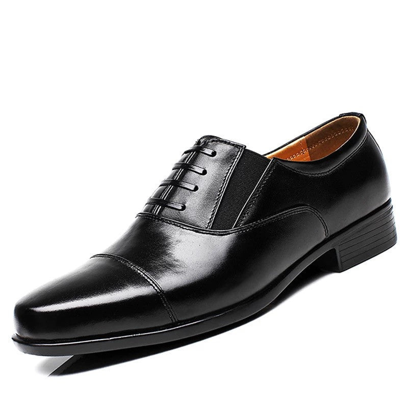 Wade - Men's Tri-Stitch Formal Oxfords, Classic Lace-Up Dress Shoes