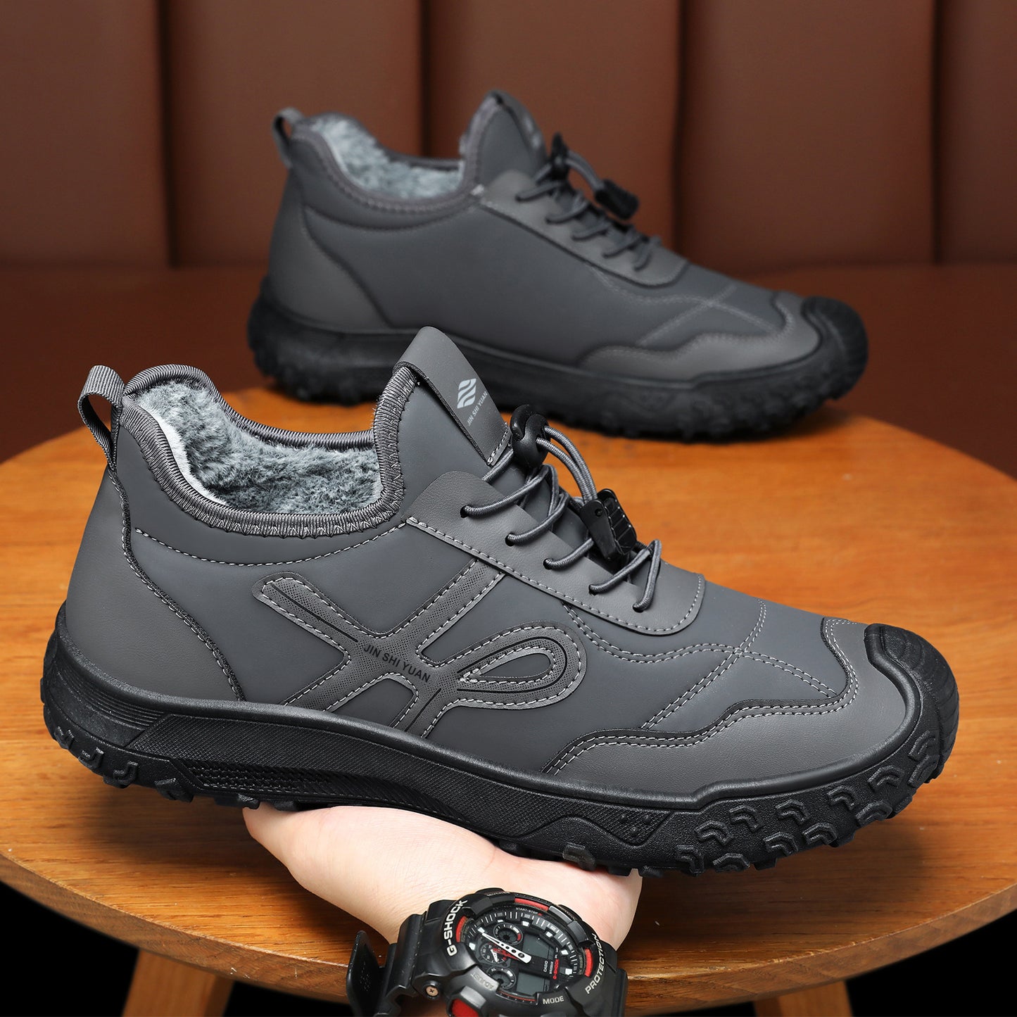 Cade - Men's Orthopedic Fleece-Lined Winter Shoes, Warm Comfort Boots