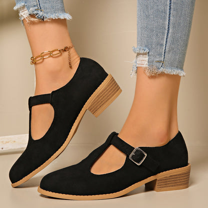Wren - Women's Suede Cut-Out Pointed Flats, British-Style Loafers