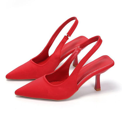 Skye - Women's Pointed-Toe Stiletto Sandals, Backless Fairy Heels