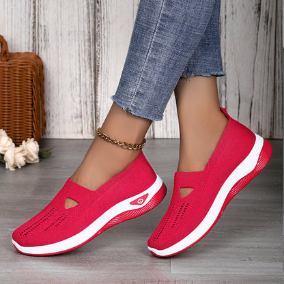 Faye - Women's Orthopedic Knit Slip-On Shoes, Breathable Soft Sole Sneakers