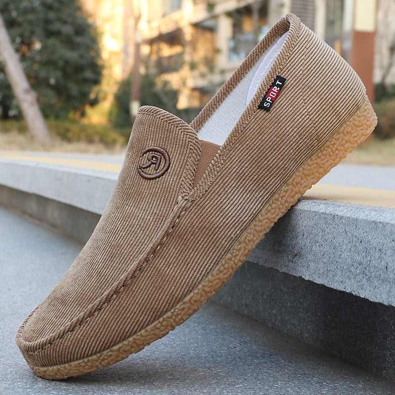 Reid - Men's Classic Canvas Slip-On Shoes, Low-Top Work Sneakers
