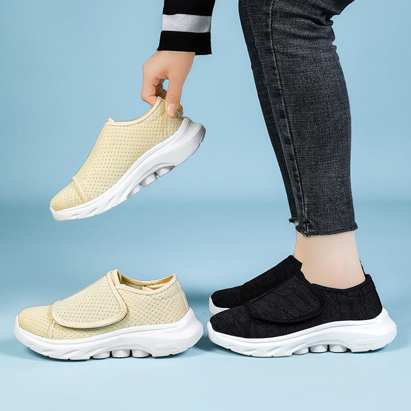 Faye - Women's Orthopedic Adjustable Strap Shoes, Diabetic EVA Comfort Slip-Ons