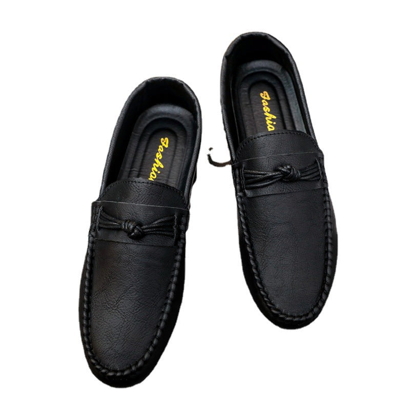 Ezra - Men's British-Style Penny Loafers, Breathable Non-Slip Slip-On Shoes