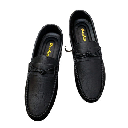 Ezra - Men's British-Style Penny Loafers, Breathable Non-Slip Slip-On Shoes