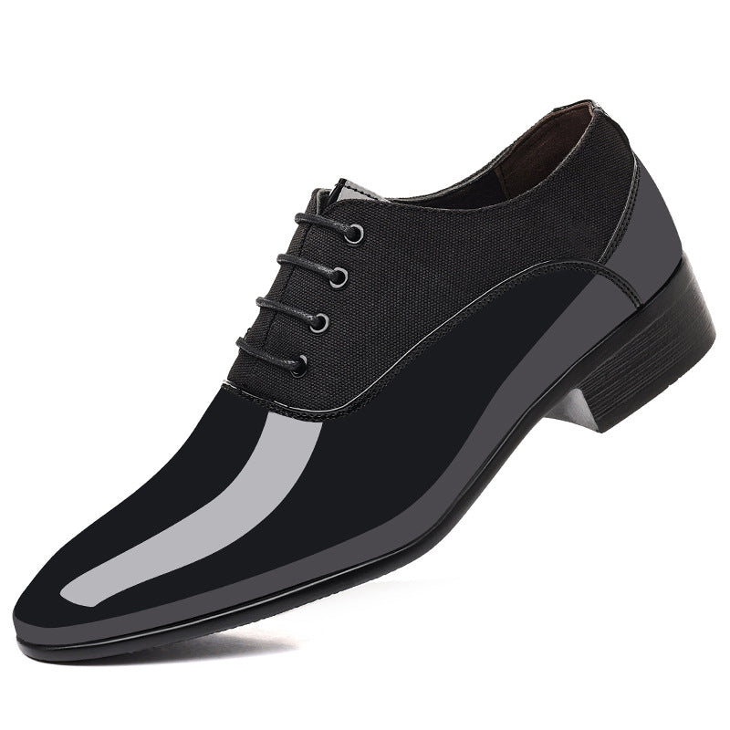 Cole - Men's Glossy Soft Sole Business Sneakers, Low-Top Formal Trend Shoes