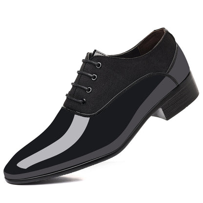Cole - Men's Glossy Soft Sole Business Sneakers, Low-Top Formal Trend Shoes