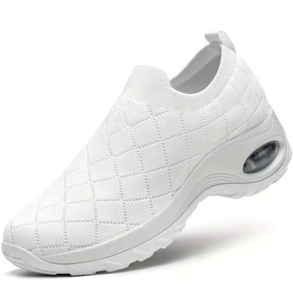 Skye - Women's Orthopedic Knit Slip-On Sneakers, Air Cushion Comfort Shoes
