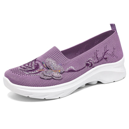 Elara - Women's Comfort Walking Shoes, Soft Sole Breathable Canvas Flats