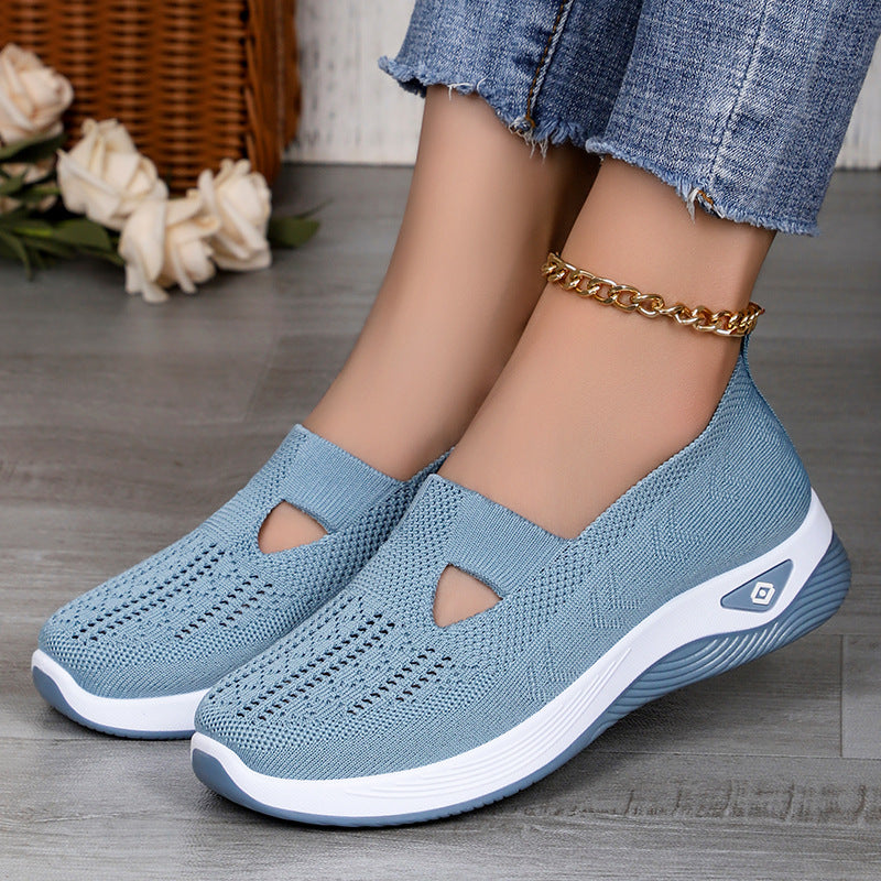 Faye - Women's Orthopedic Knit Slip-On Shoes, Breathable Soft Sole Sneakers