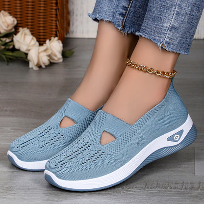 Faye - Women's Orthopedic Knit Slip-On Shoes, Breathable Soft Sole Sneakers