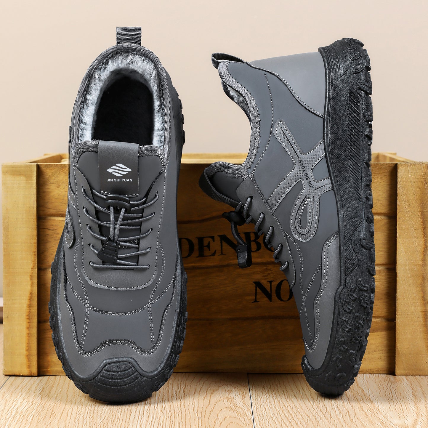 Cade - Men's Orthopedic Fleece-Lined Winter Shoes, Warm Comfort Boots