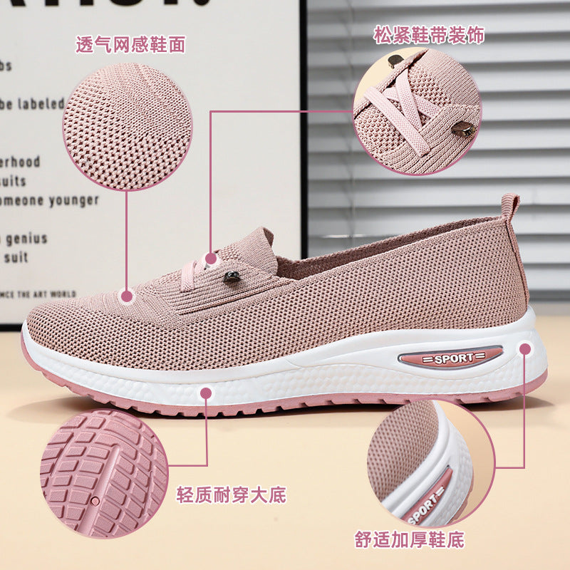 Tess - Women's Breathable Comfort Flats, Soft Sole Everyday Casual Shoes