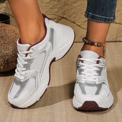 Talia - Unisex Platform Dad Sneakers, Lightweight Mesh Tennis Shoes