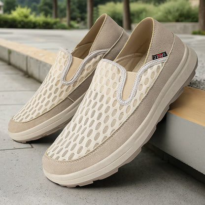 Tate - Men's Breathable Knit Slip-On Shoes, Comfortable Plus Size Casual Sneakers