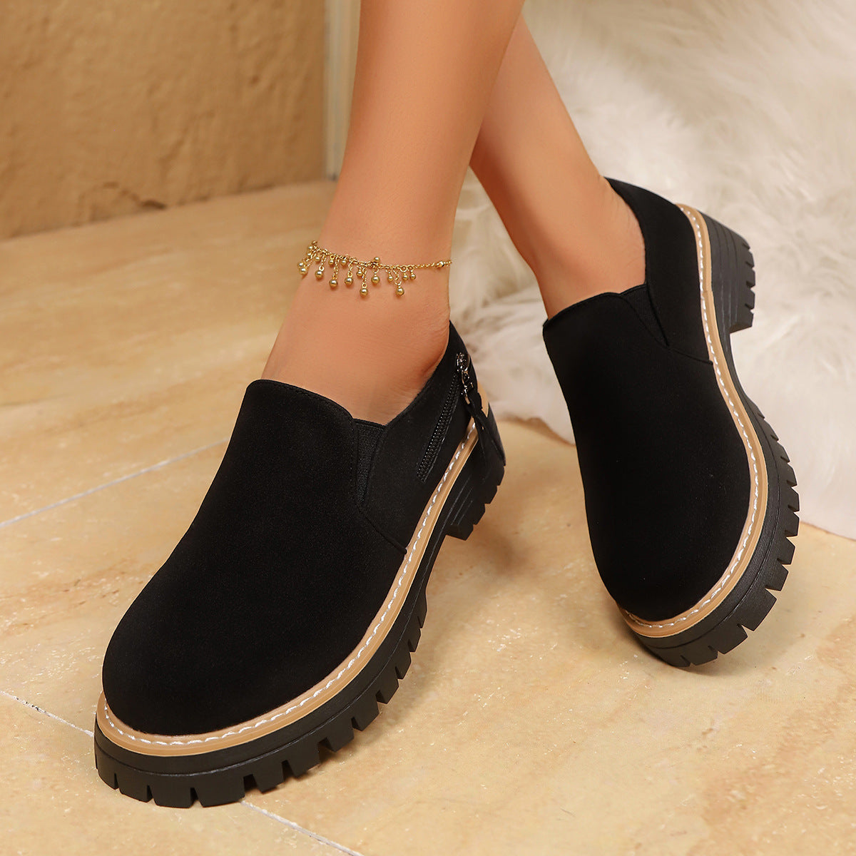 Skye - Women's Suede Chelsea Boots, Side-Zip Ankle Booties